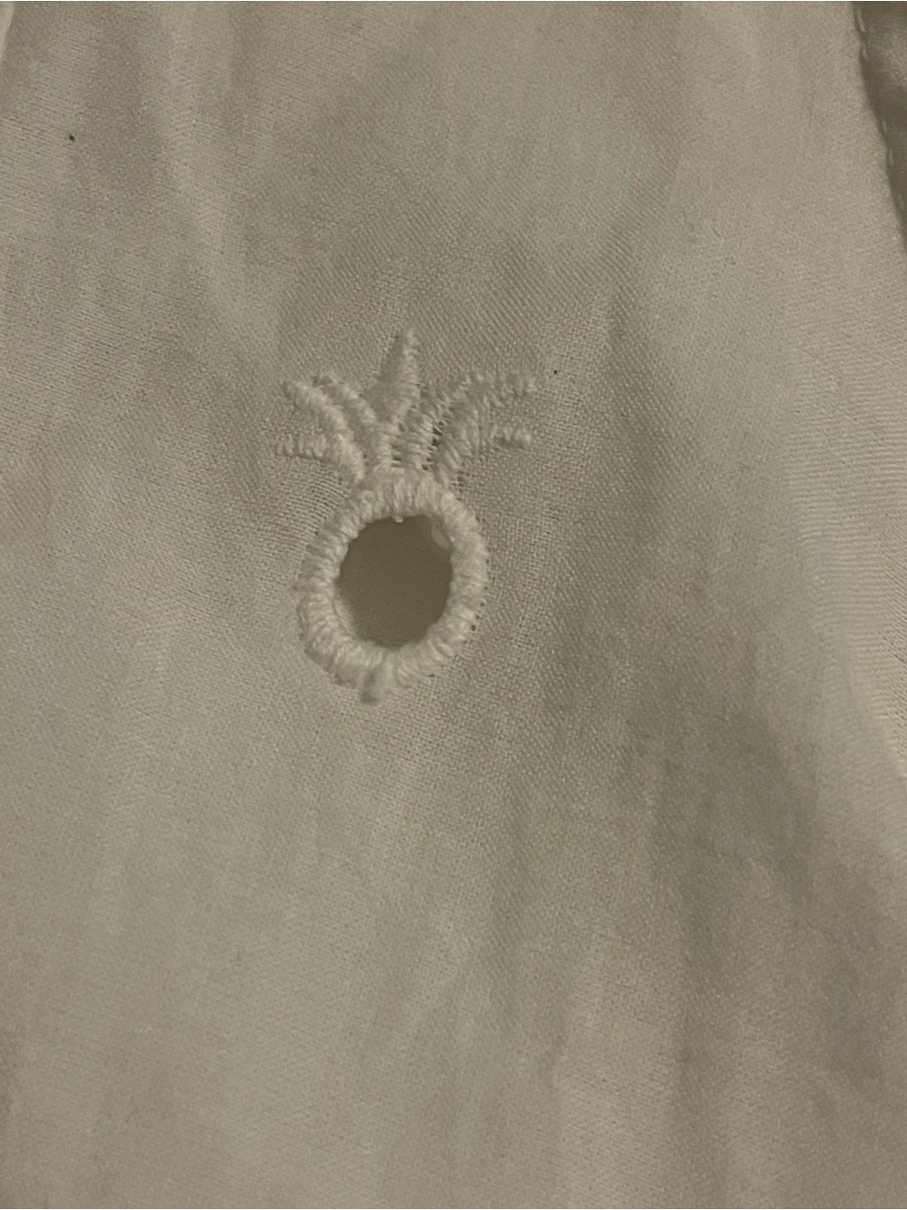 simply southern White Eyelet Pineapple Dress Size M - Picture 5 of 5